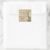 De staat Rhode Island 3 Vierkante Sticker (Tas)