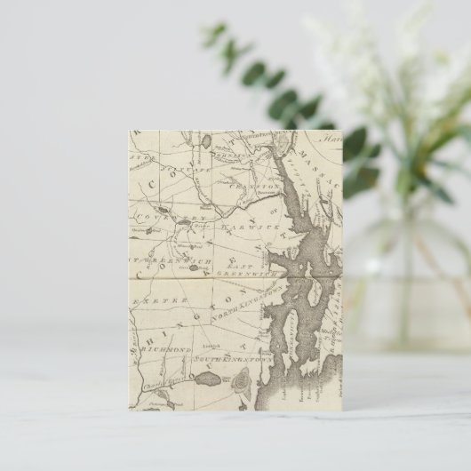 De staat Rhode Island Briefkaart (Staand voorkant)