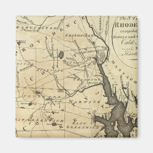 De staat Rhode Island Magneet