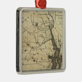 De staat Rhode Island Metalen Ornament (Rechts)