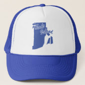 De staat Rhode Island Shape Trucker Hat Pet (Voorkant)