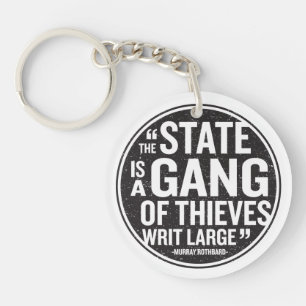 De staat sleutelhanger