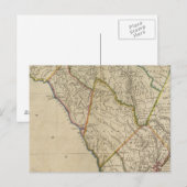 De staat South Carolina 3 Briefkaart (Voorkant / Achterkant)