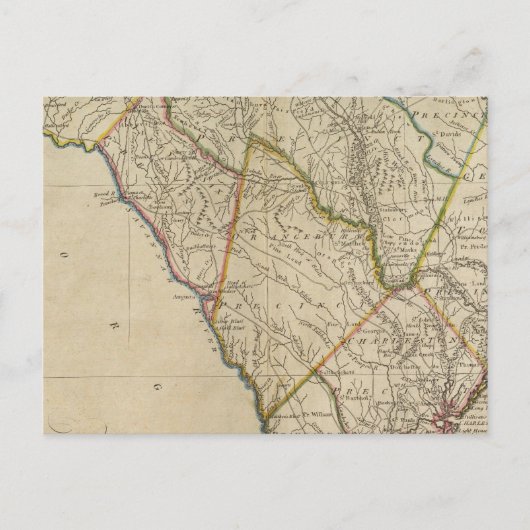 De staat South Carolina 3 Briefkaart (Voorkant)