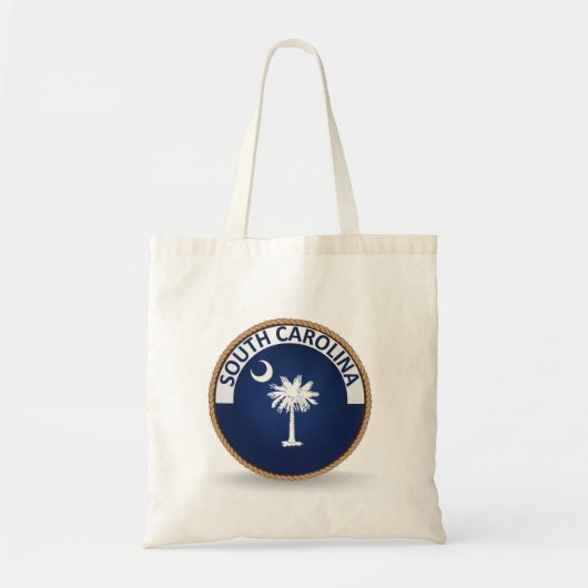 De staat South Carolina Flag Seal Canvas tas (Voorkant)