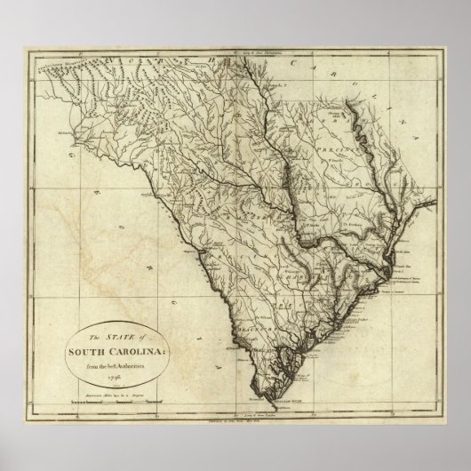 De staat South Carolina Poster (Voorkant)