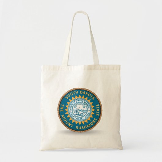 De staat South Dakota Flag Seal Canvas tas (Voorkant)