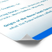 de staat South Dakota,SD-Posters Poster (Hoek)