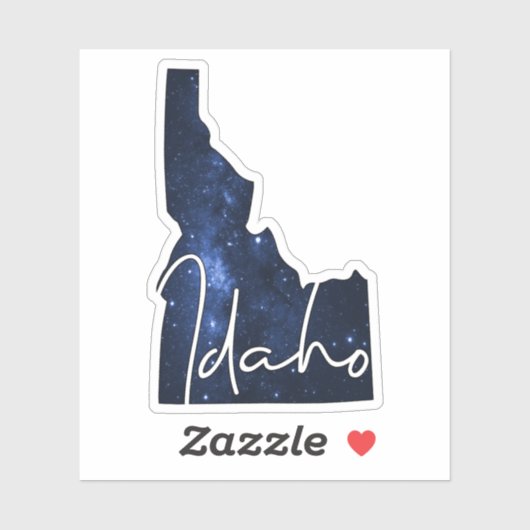 De staat Starry Idaho Sticker (Vel)