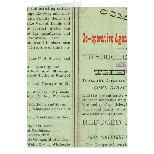 De staat Texas (Voorkant)