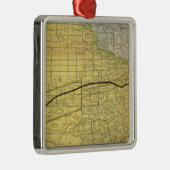 De staat Texas 2 Metalen Ornament (Rechts)
