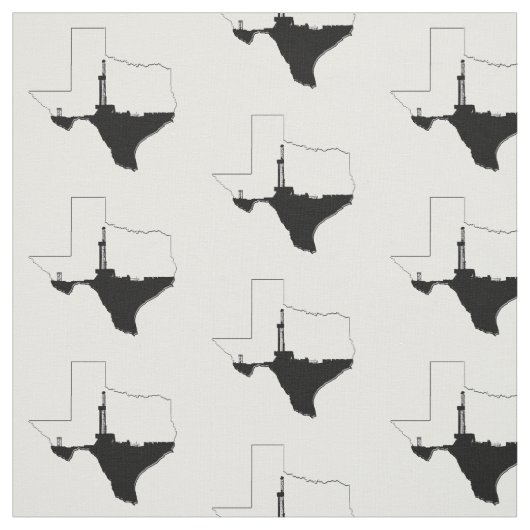 De staat Texas en Oil Drilling Rig Stof (Swatch)