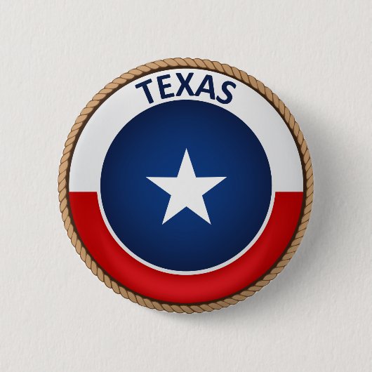 De staat Texas Flag Seal Button (Voorkant)
