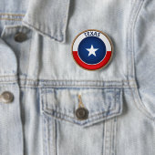De staat Texas Flag Seal Button (In situ)