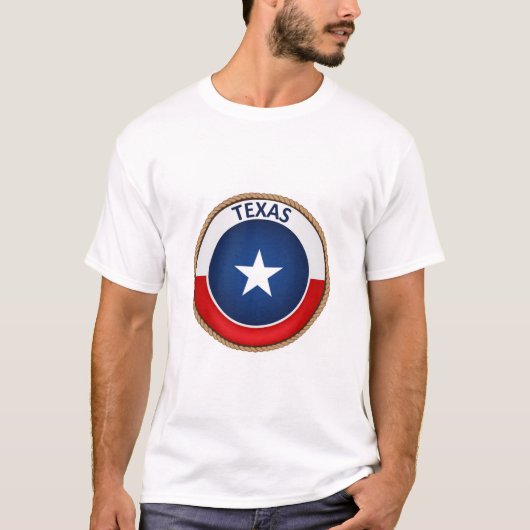 De staat Texas Flag Seal T-Shirt (Voorkant)