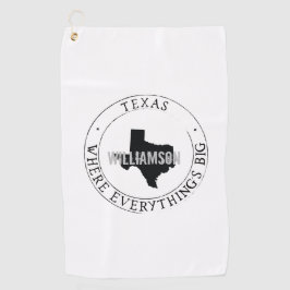De staat Texas Golf Towel, gepersonaliseerd Golfhanddoek