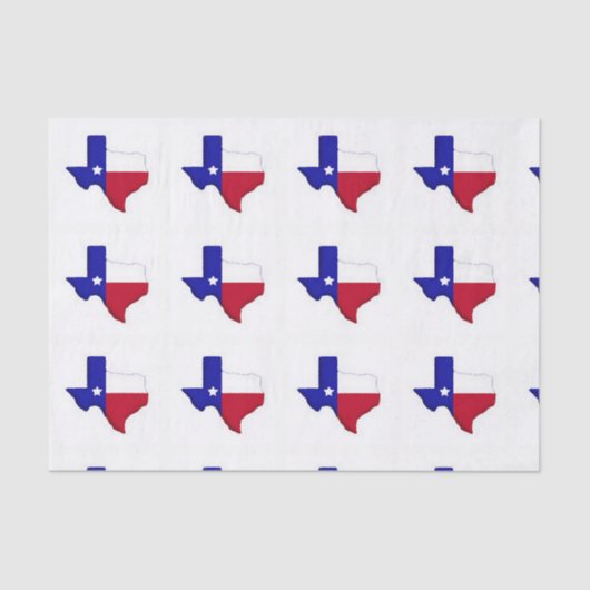 De staat Texas Lonestar Gift Wrap Tissuepapier (Voorkant)