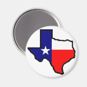 De staat Texas Magnet (Voorkant / Achterkant)