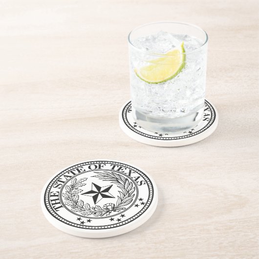 De staat Texas Onderzetter White (Zijkant)