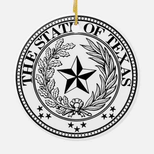 De staat Texas Ornament (Achterkant)