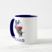 De staat Texas Rodeo Bull Rider Mok (Voorkant links)