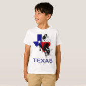 De staat Texas Rodeo Bull Rider T-shirt (Voorkant volledig)