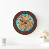 De staat Texas Round LG Wall Clock Grote Klok (Huis)