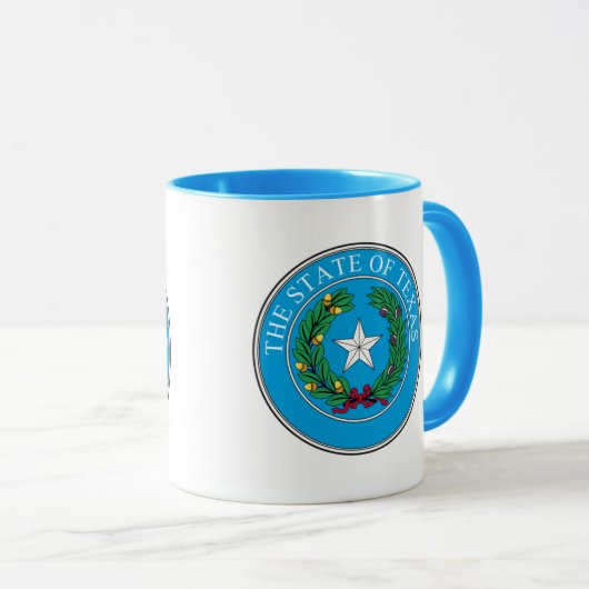 De staat Texas Seal Mok (Voorkant rechts)