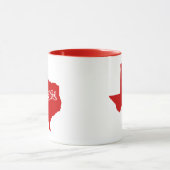 De staat Texas Shape Red Mok (Midden)