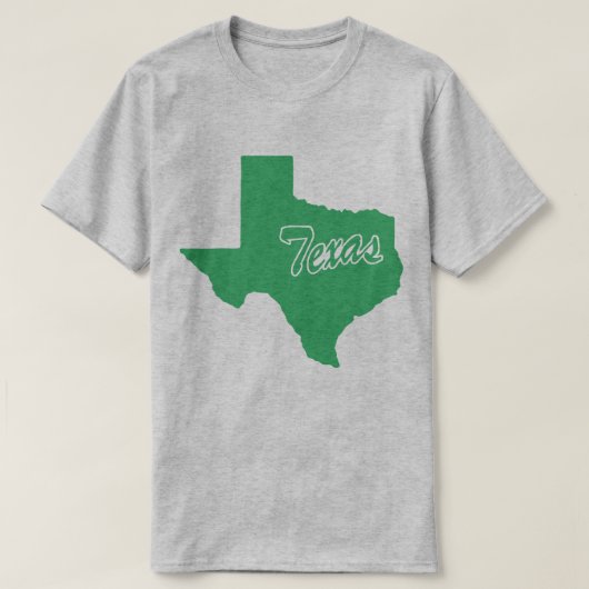 De staat Texas Shape T-shirt (Design voorkant)