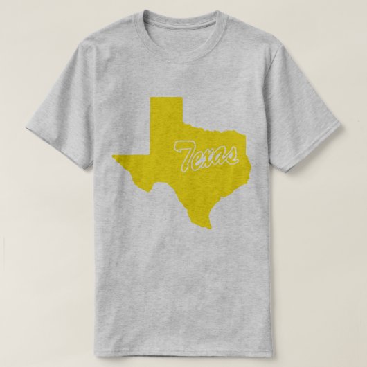 De staat Texas Shape T-shirt (Design voorkant)
