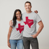 De staat Texas Shape T-shirt (Unisex)