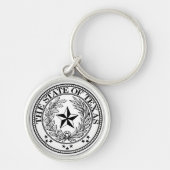 De staat Texas Sleutelhanger White Premium (Voorkant)