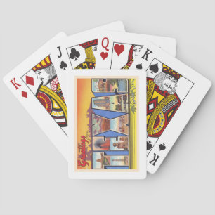 De staat Texas TX  groot Briefkaart voor Letter Pokerkaarten