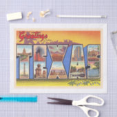 De staat Texas TX  groot Briefkaart voor Letter Tissuepapier (Craft)