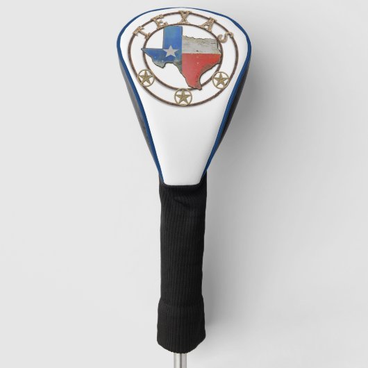 De staat Texas Wough Iron Golfheadcover (Voorkant)