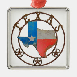 De staat Texas Wough Iron Metalen Ornament