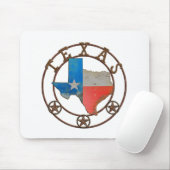De staat Texas Wough Iron Muismat (Met muis)