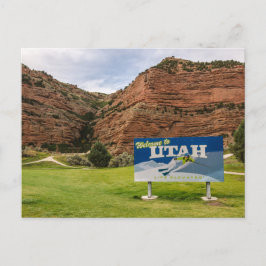 De staat Utah Briefkaart