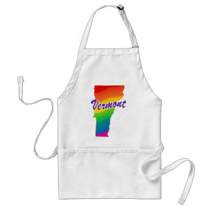 De Staat van de regenboog van Vermont Standaard Schort