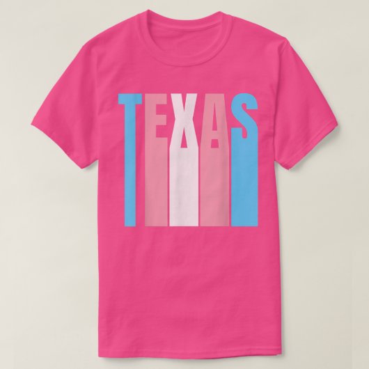 De staat van de Teas Trans Pride Flag Transgender T-shirt (Design voorkant)