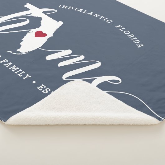 De staat van herkomst van Florida Personaliseerd Sherpa Deken (3/4)