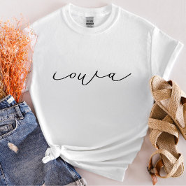 De Staat van het Manuscript van Iowa de Vrouwen T- T-shirt