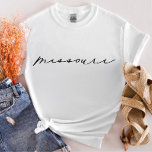 De Staat van het Manuscript van Missouri Vrouwen T T-shirt<br><div class="desc">We voegen altijd dagelijks nieuwe design toe!</div>