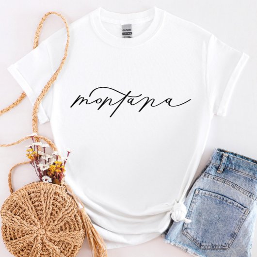 De Staat van het Manuscript van Montana Vrouwen T- T-shirt