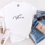 De Staat van het Manuscript van Ohio de Vrouwen T- T-shirt<br><div class="desc">We voegen altijd dagelijks nieuwe design toe!</div>