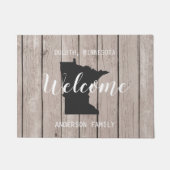 De staat van Minnesota Persoonlijke Welkome Kijker Deurmat (Voorkant)