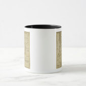De staat Vermont Drawn en Engraved Mok (Midden)