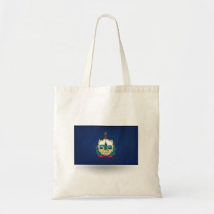 De staat Vermont Flag Canvas tas