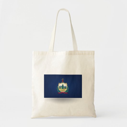 De staat Vermont Flag Canvas tas (Voorkant)